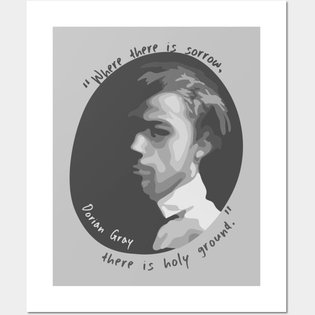 Dorian Gray Portrait and Quote Wall Art by Slightly Unhinged